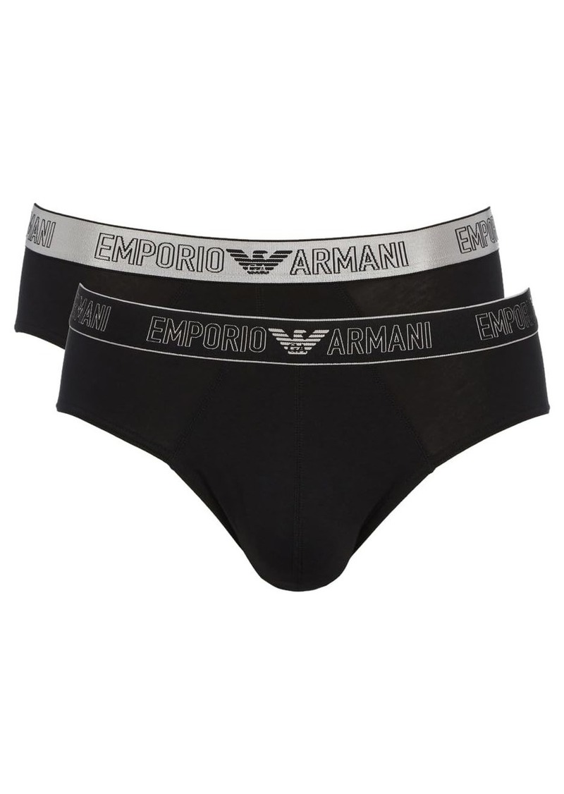 Emporio Armani Men's Silver Set 2 Pack Brief