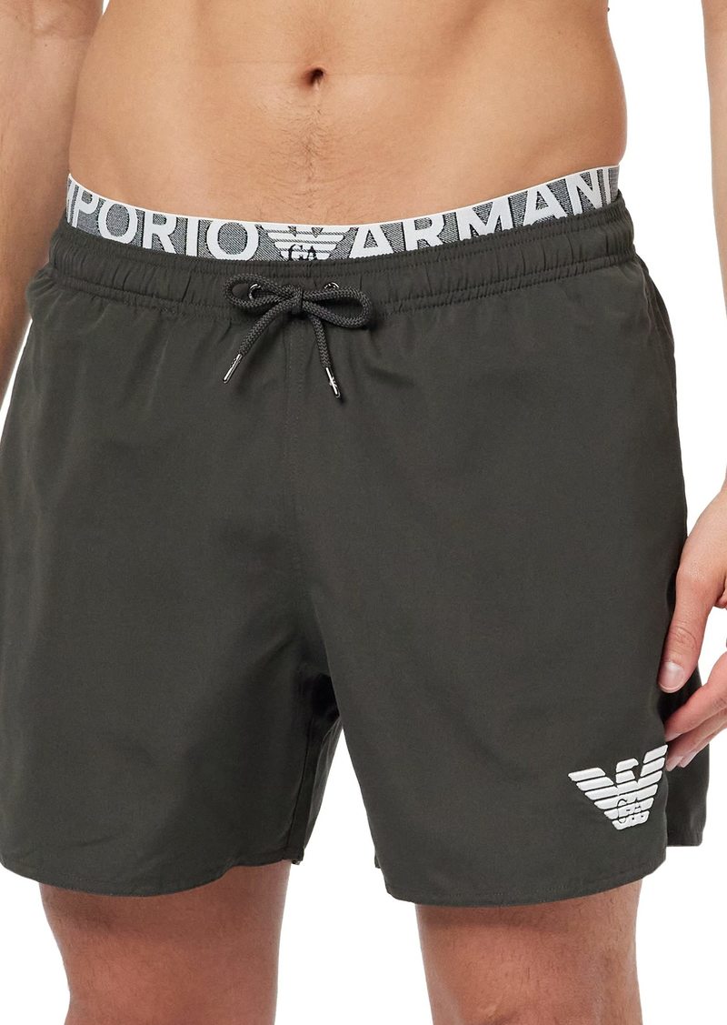 Emporio Armani Men's Standard Logo Band Boxer  Extra Small