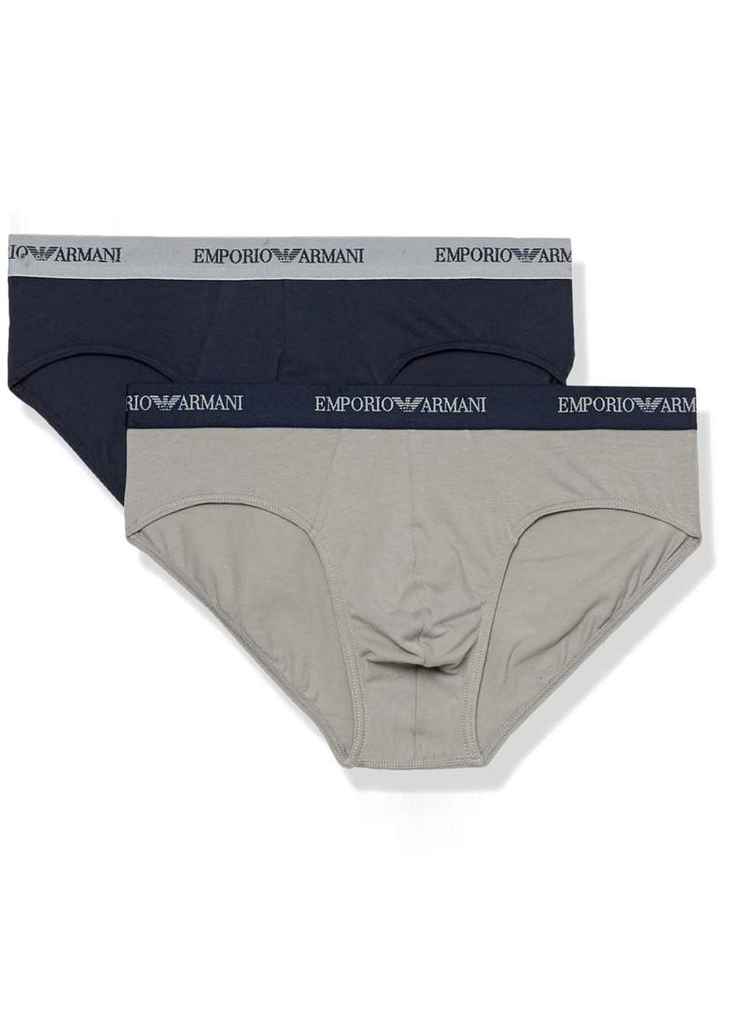 Emporio Armani Men's Stretch Cotton Classic Logo Brief