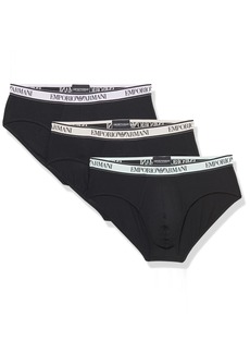 Emporio Armani Men's Stretch Cotton Core Logoband 3-Pack Brief