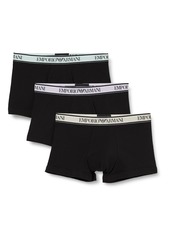 Emporio Armani Men's Stretch Cotton Core Logoband 3-Pack Trunk