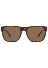 Emporio Armani Men's Sunglasses, 56 - Shiny Havana