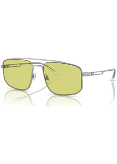 Emporio Armani Men's Sunglasses, EA2139 - Matte Silver-Tone