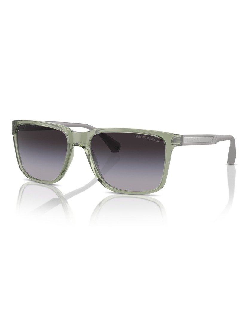 Emporio Armani Men's Sunglasses, Ea4047 - Shiny Transparent Green