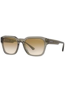 Emporio Armani Men's Sunglasses, EA4175 55 - Shiny Transparent Green