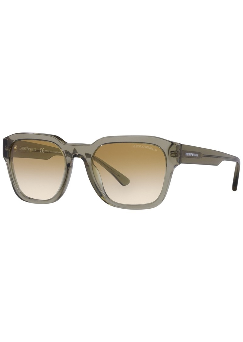 Emporio Armani Men's Sunglasses, EA4175 - Shiny Transparent Green
