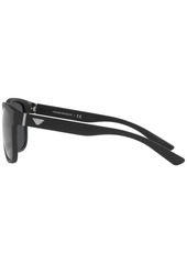Emporio Armani Men's Sunglasses, EA4182U 57 - Matte Black