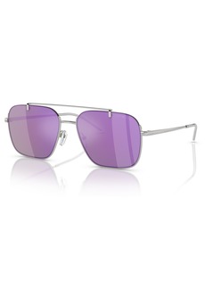 Emporio Armani Men's Sunglasses, Mirror EA2150 - Shiny Silver