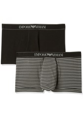 Emporio Armani Men's Yarn Dyed 2 Pack Trunk