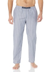 Emporio Armani Men's Yarn Dyed Woven Pajama Pants