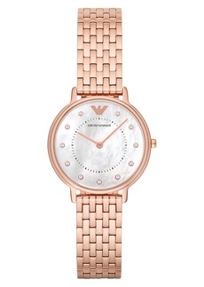 Emporio Armani Mother of Pearl Dial Bracelet Watch