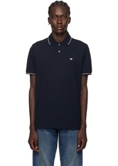 Emporio Armani Navy Bonded Polo