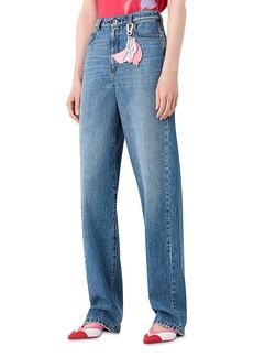 Emporio Armani Regular Fit Jeans in Solid Dark