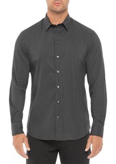 Emporio Armani Regular Fit Solid Cotton Blend Shirt