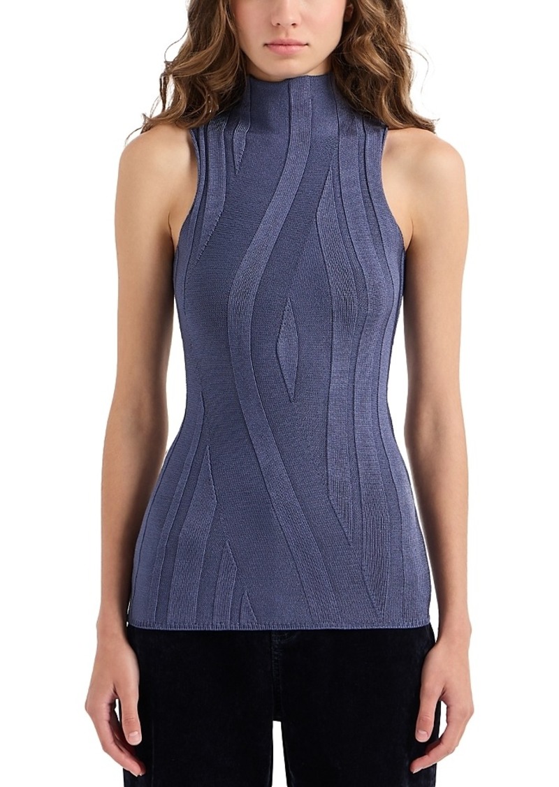 Emporio Armani Ribbed Knit Turtleneck