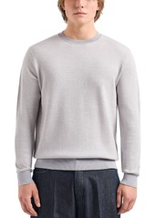 Emporio Armani Ribbed Trim Crewneck Sweater