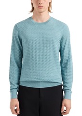 Emporio Armani Ribbed Trim Crewneck Sweater