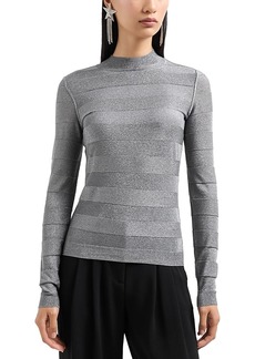 Emporio Armani Shimmer Stripe Sweater