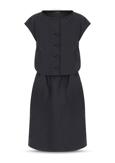 Emporio Armani Short Sleeve Button Up Dress