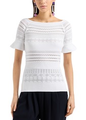 Emporio Armani Short Sleeve Knit Sweater