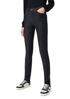 Emporio Armani Skinny Jeans in Solid Dark Wash