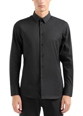 Emporio Armani Slim Fit Long Sleeve Stretch Button Front Shirt