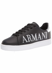 Emporio Armani Women's Emporio Logo Flat Sneaker  3 Medium EU ( US)