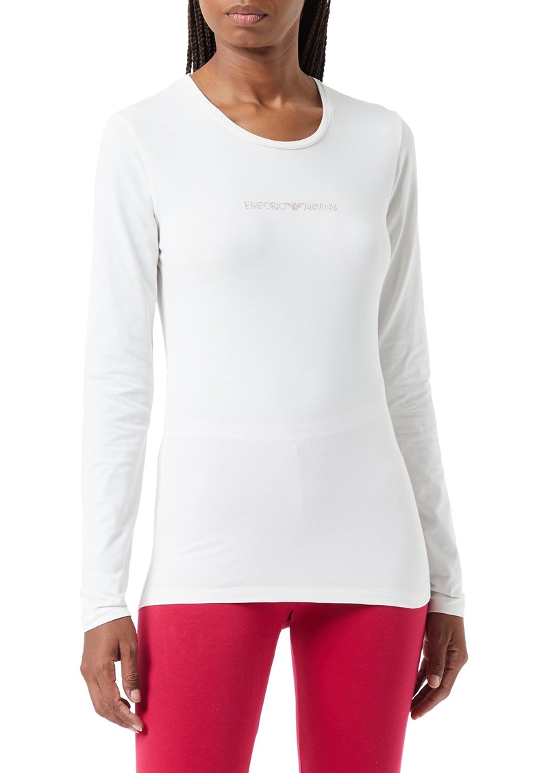 Emporio Armani Women's Essential Studs Long Sleeve T-Shirt