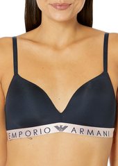 Emporio Armani Women's Iconic Microfiber Padded Triangle Bra