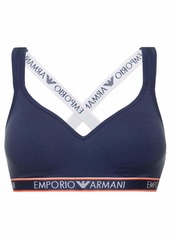 Emporio Armani Women's Iconicic Logoband Bralette Bra  M
