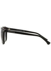 Emporio Armani Women's Low Bridge Fit Sunglasses, EA4060F - Shiny Black