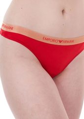 Emporio Armani Women's Microfiber Thong  XL