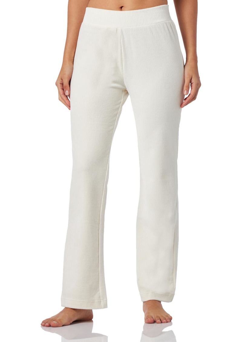 Emporio Armani Women's Ribbed Velour Bell Fit Pants