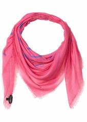 Emporio Armani Women's Square Scarf with Logo Detail pop Pink OS