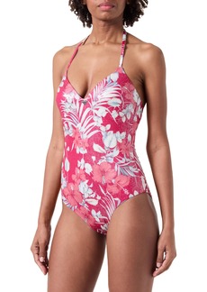 Emporio Armani Women's Standard One-Piece Padded Floral Swimsuit