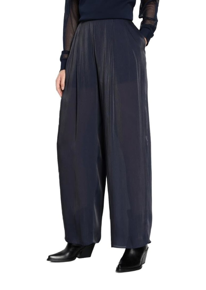 Armani Exchange EMPORIO ARMANI Women's Viscose Drawstring Trousers