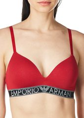 Emporio Armani Women's Wireless Padded Bra Ruby RED XL