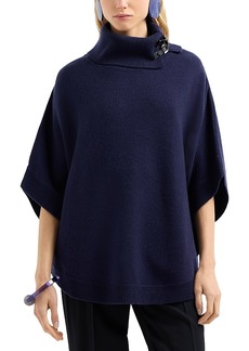 Emporio Armani Wool & Cashmere Poncho Sweater