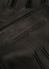 Armani engraved logo gloves