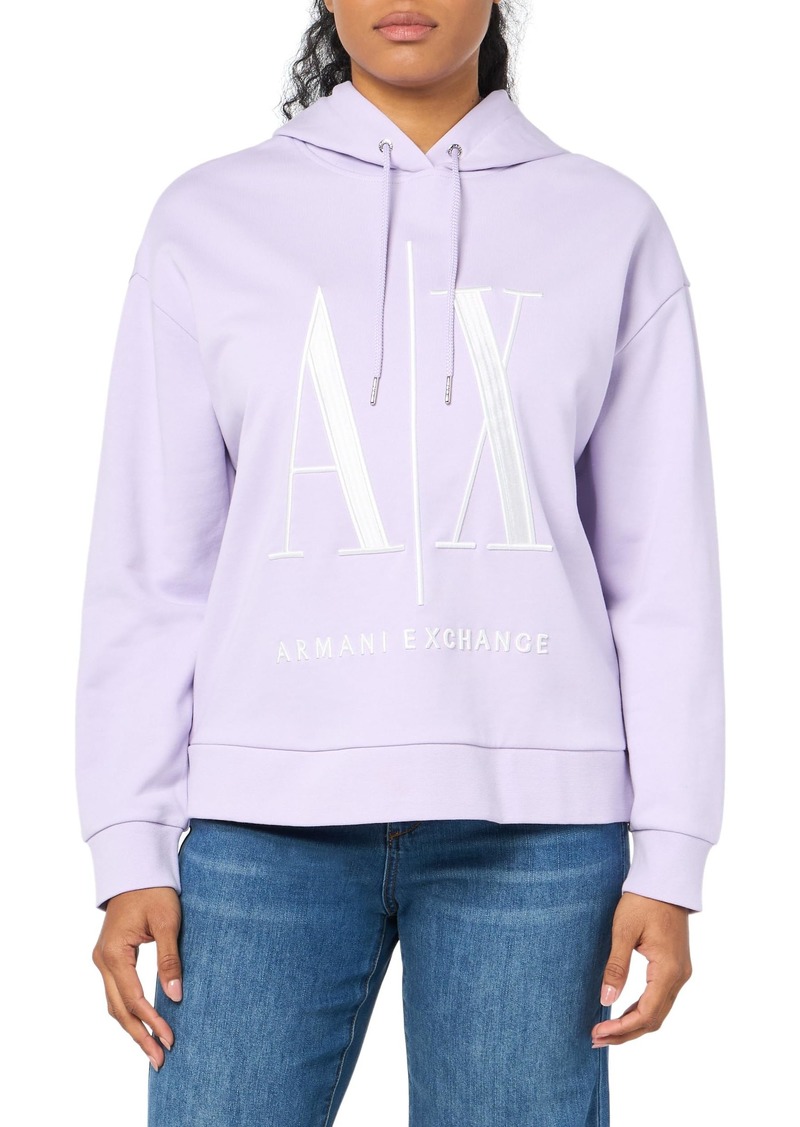 A | X ARMANI EXCHANGE Women's A|X Icon Hooded Sweatshirt