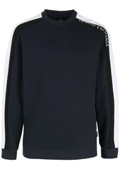 Armani Exchange contrasting-stripe logo sweatshirt