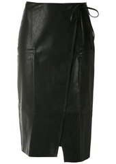 Armani Exchange wraparound A-line skirt