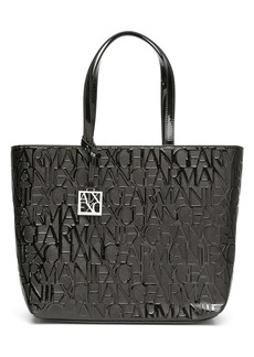 Armani Exchange monogram logo-print tote bag