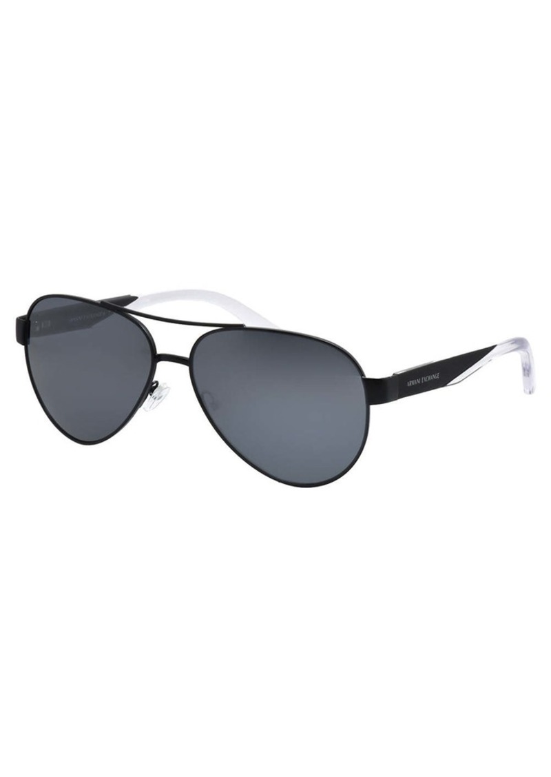 Armani Exchange AX 2034S 60636G 59mm Unisex Aviator Sunglasses