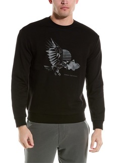 Armani Exchange Embroidered Graphic Crewneck Sweatshirt