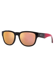 Armani Exchange Men's 54mm Shiny Black Sunglasses