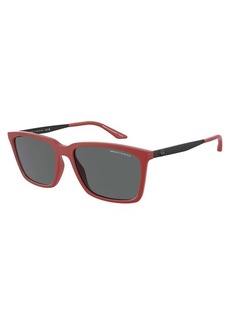 Armani Exchange Men's 57mm Matte Red Sunglasses