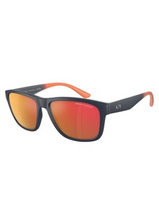 Armani Exchange Men's 59mm Matte Blue Sunglasses