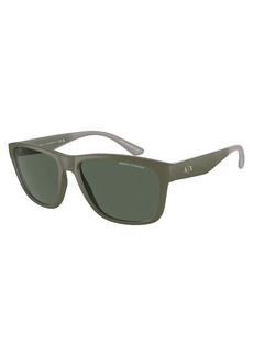 Armani Exchange Men's 59mm Matte Green Sunglasses