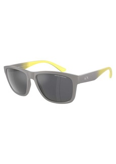 Armani Exchange Men's 59mm Matte Grey Sunglasses